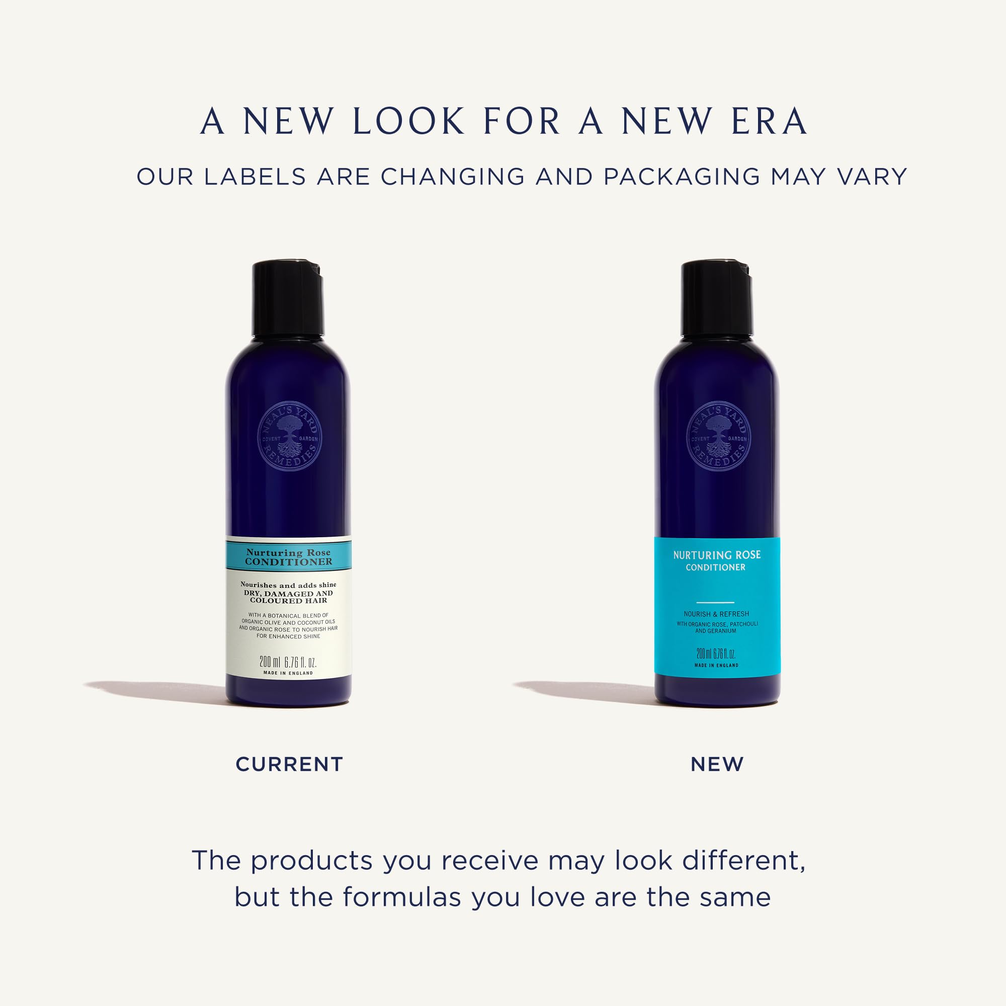 Neal's Yard Remedies Nurturing Rose Conditioner 200ml - For Dry Damaged or Coloured Hair - Vegan Natural Hair Care