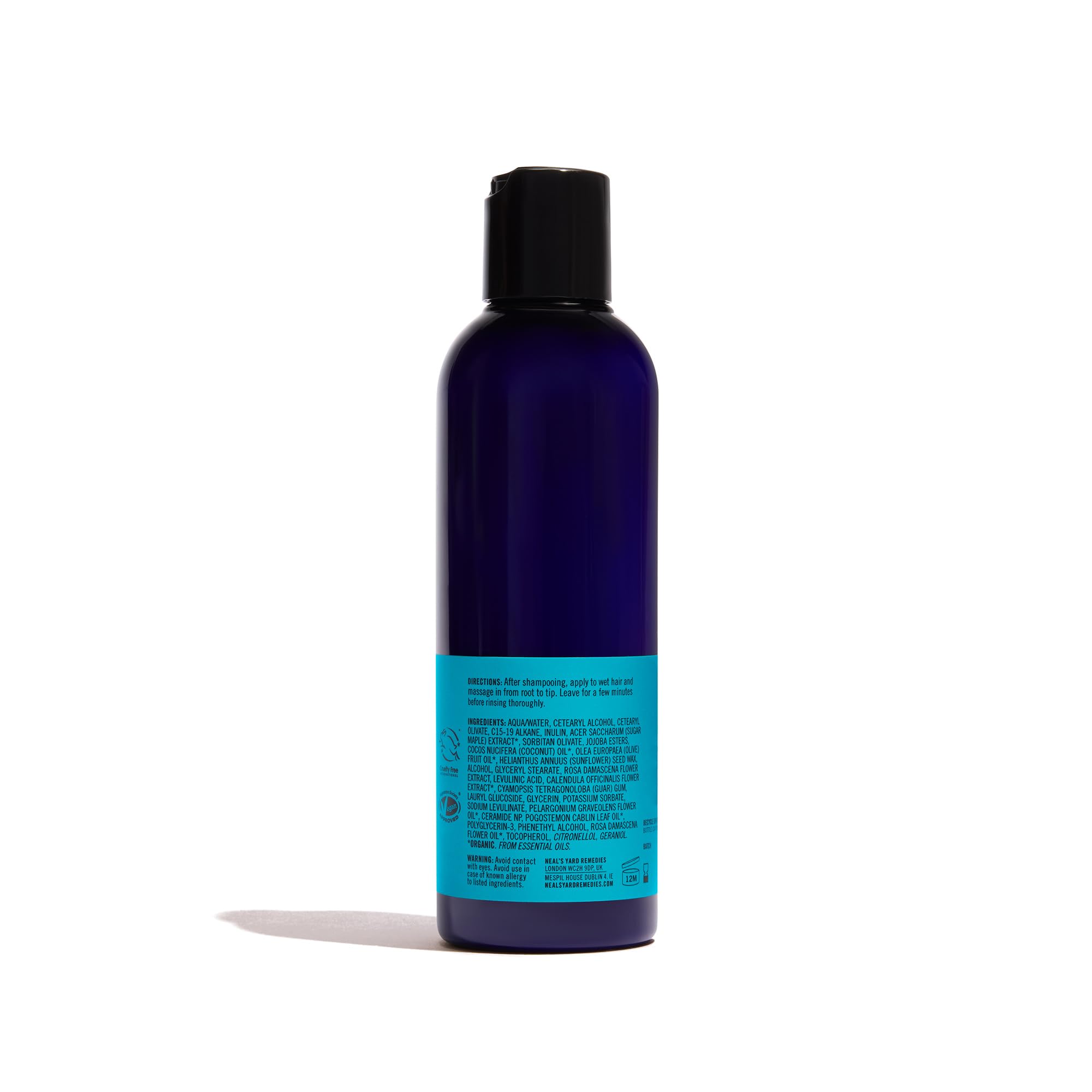 Neal's Yard Remedies Nurturing Rose Conditioner 200ml - For Dry Damaged or Coloured Hair - Vegan Natural Hair Care