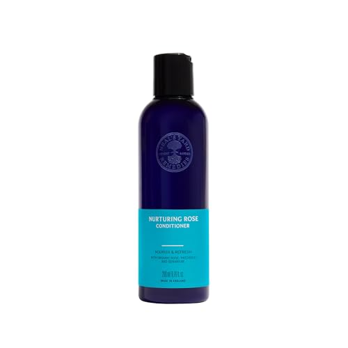 Neal's Yard Remedies Nurturing Rose Conditioner 200ml - For Dry Damaged or Coloured Hair - Vegan Natural Hair Care
