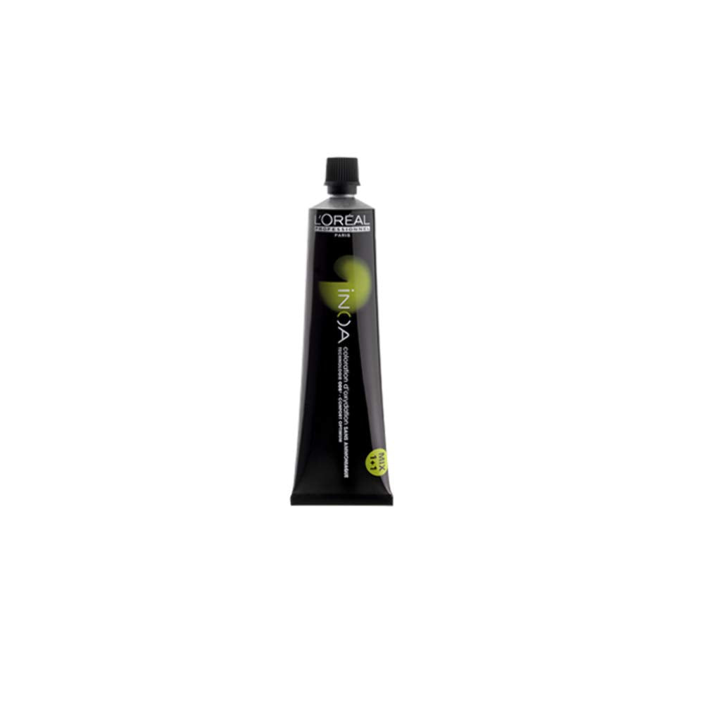 L'Oreal INOA Hair Colour 6.1 Dark Ash Blonde 60ml Permanent Ammonia-Free Professional Dye - Damaged Box