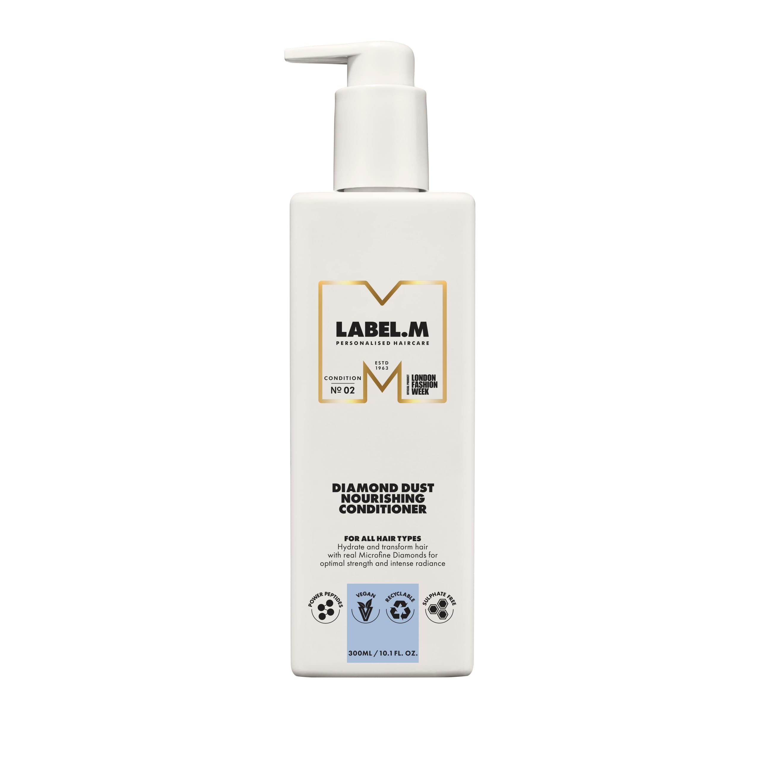 LABEL.M Diamond Dust Nourishing Conditioner 300ml - With Recyclable Pump - Damaged Box