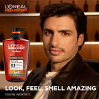 L'Oreal Men Expert Barber Club 3-in-1 Shower Gel 1L Pump - Cedarwood Oil Body, Hair & Beard Wash - Deep Cleanse