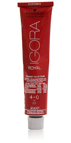 Schwarzkopf Igora Royal Permanent Hair Colour 4-0 Medium Brown 60ml - Damaged Box