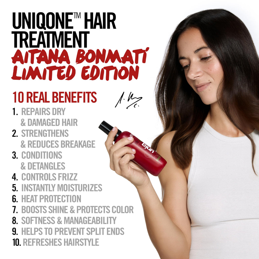 Revlon Professional UniqOne Aitana Bonmat'i Limited Edition Hair Treatment, Multi-Benefit Leave-In Hair Treatment, 150ml - Damaged Box