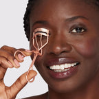Tweezerman Rose Gold Lash Curler, for a Wide-Awake, Lifted Look for and Effortless Curl, Thick Rounded Silicone Hypoallergenic Pads, 3 Replacement Pads Included (Pack of 1)