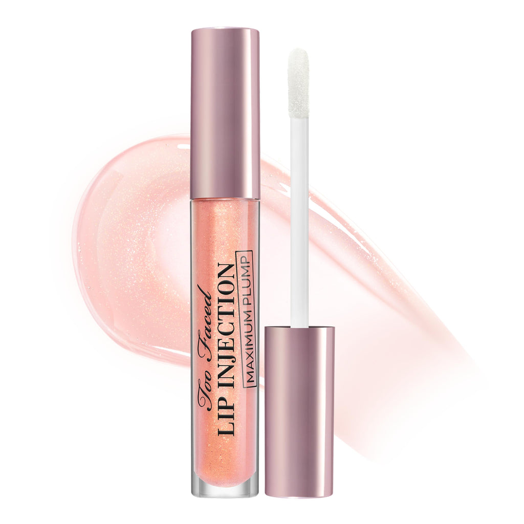 Too Faced Lip Injection Maximum Plump Extra Strength Lip Plumper Gloss | Hydrating + Plumping, 4.1ml - Damaged Box