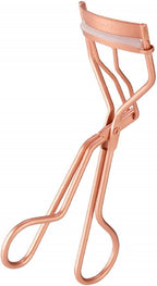 Tweezerman Rose Gold Lash Curler, for a Wide-Awake, Lifted Look for and Effortless Curl, Thick Rounded Silicone Hypoallergenic Pads, 3 Replacement Pads Included (Pack of 1)