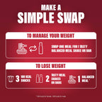 SlimFast Strawberry Meal Replacement Shake 6 x 325ml Bottles - 204 Cals, 15g Protein, 23 Vitamins & Minerals, No Added Sugar - Damaged Box - BBE 12/2026
