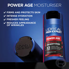 L'Oreal Men Expert Power Age Moisturiser, Hydrating & Revitalising Hyaluronic Acid Moisturiser for Men, designed for Ageing, Dry & Dull Skin 100ml, 1