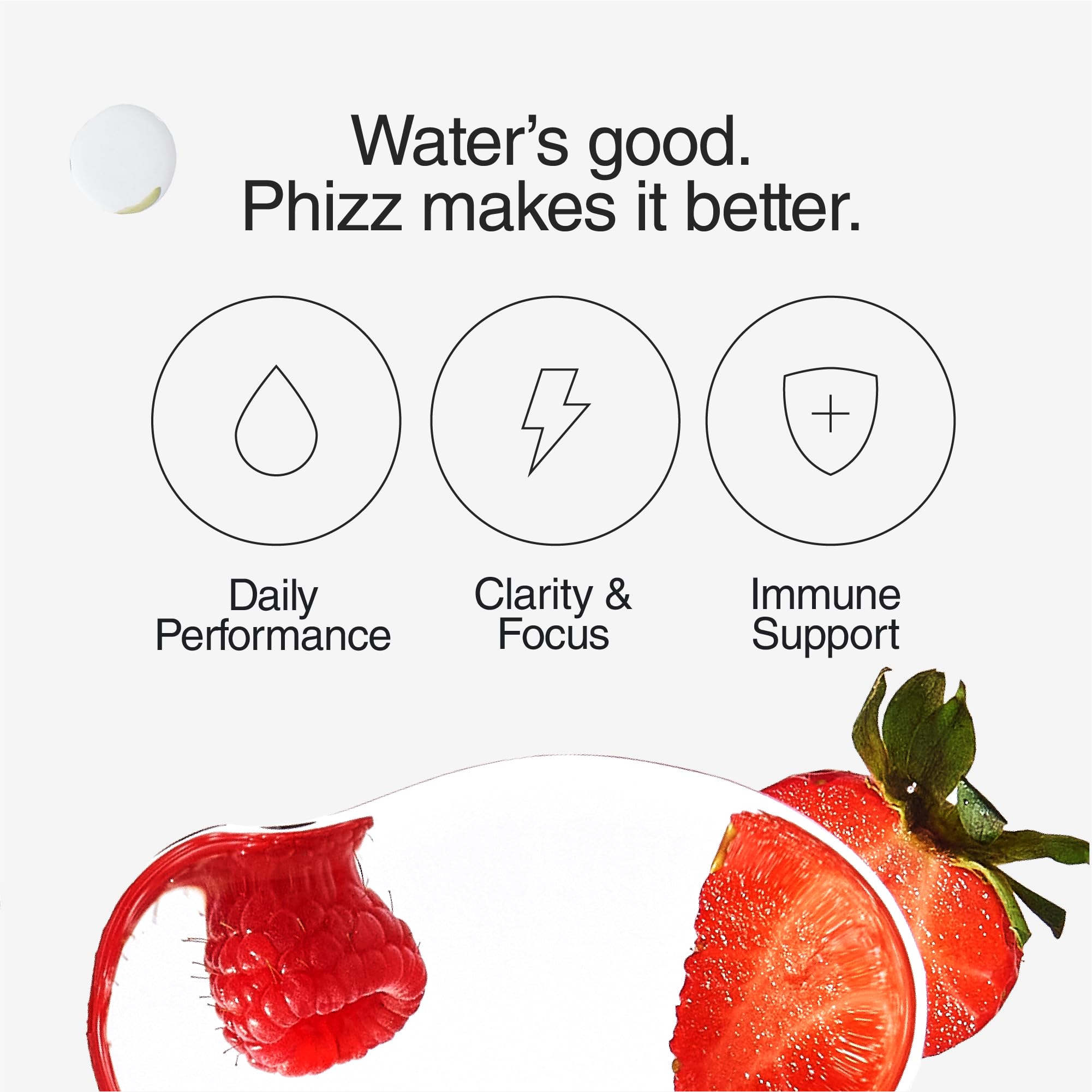 Phizz Electrolytes Multivitamin Hydration Tablets - 60 Effervescent Tablets - 18 Vitamins & Minerals, Vitamin C, Vegan - Damaged Box - BBE 03/2028
