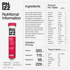 Phizz Electrolytes Multivitamin Hydration Tablets - 60 Effervescent Tablets - 18 Vitamins & Minerals, Vitamin C, Vegan - Damaged Box - BBE 03/2028