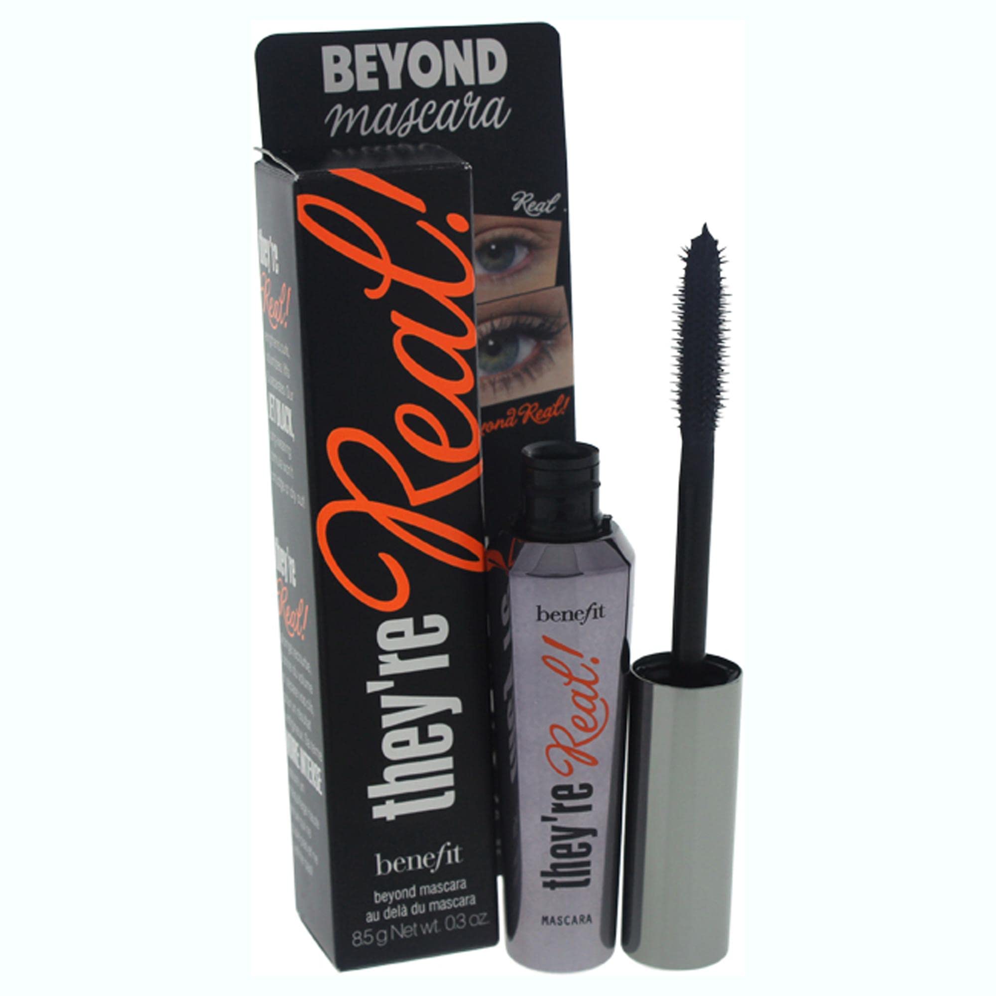 Benefit Cosmetics They're Real! Lengthening Mascara 8.5g 0.3oz Jet Black Volumising Long Lasting Eye Makeup - Damaged Box