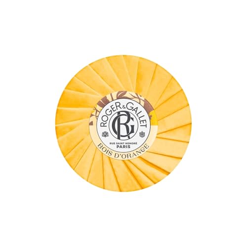 Roger & Gallet Bois d'Orange Scented Soap 100g - Perfumed Body Bar with Essential Oils - Luxury French Toiletries For Men and Women