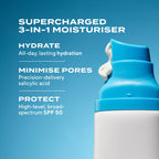 Murad Superactive Mattifying Oil and Pore Control Moisturiser SPF 40, Shine Free Hydrating Facial Sunscreen Supercharged with Salicylic Acid To Smooth Texture and Minimise Look of Pores, 50ml - Damaged Box