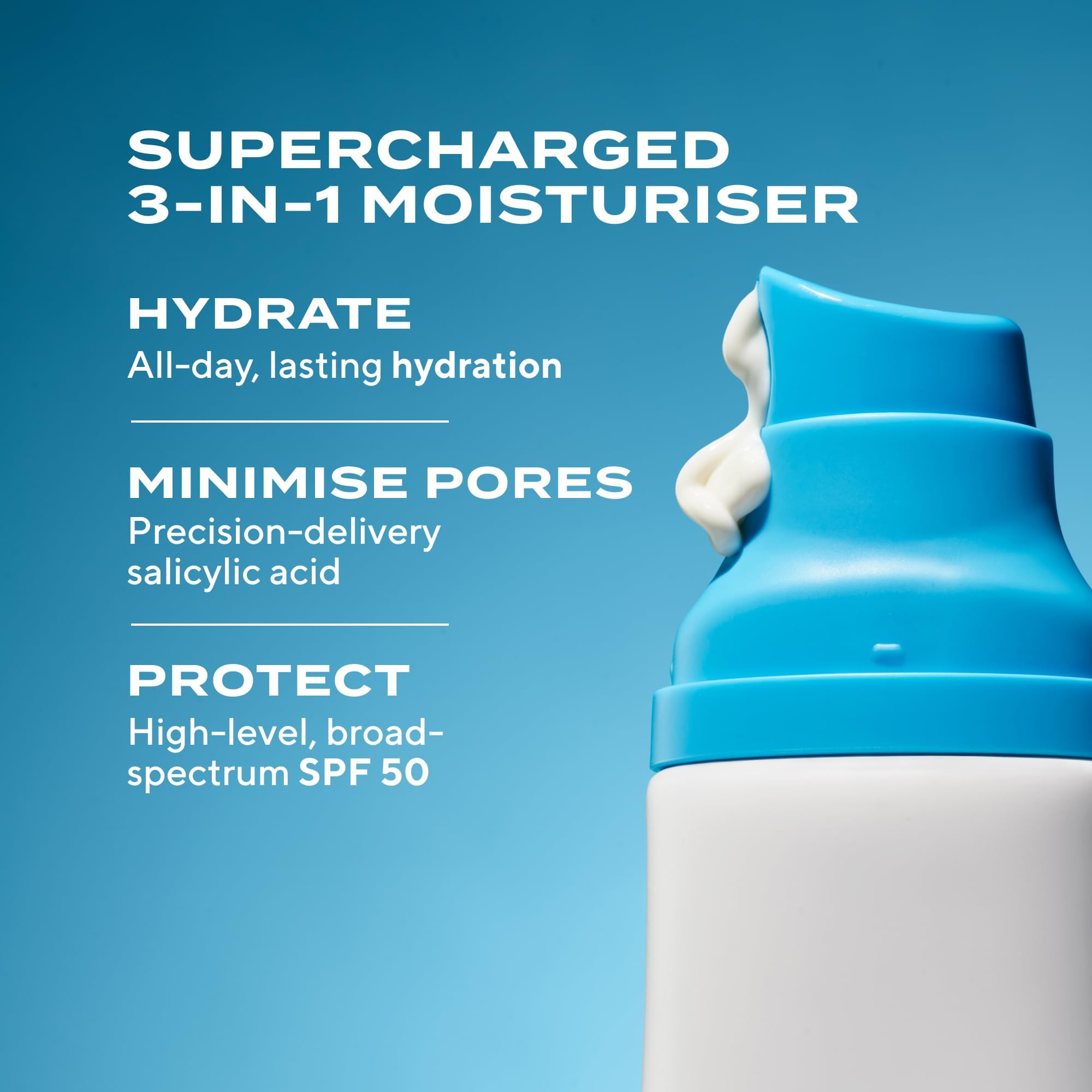 Murad Superactive Mattifying Oil and Pore Control Moisturiser SPF 40, Shine Free Hydrating Facial Sunscreen Supercharged with Salicylic Acid To Smooth Texture and Minimise Look of Pores, 50ml - Damaged Box
