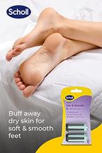 Scholl Expert Care 2-in-1 File & Smooth Foot File Refills - 2x Replacement Roller Heads for Pedicure - Damaged Box