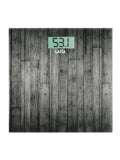 Laica Electronic Personal Scale - Square Wooden Design, LCD Display, 303mm, Health & Wellbeing - Damaged Box