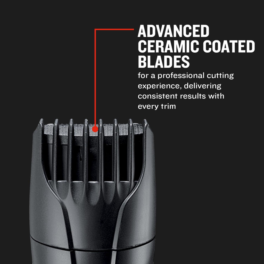Remington Barba Beard Trimmer MB320C - Cordless/Corded, 9 Lengths, Pop-up Trimmer, Advanced Ceramic Blades - Damaged Box