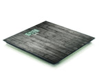 Laica Electronic Personal Scale - Square Wooden Design, LCD Display, 303mm, Health & Wellbeing - Damaged Box