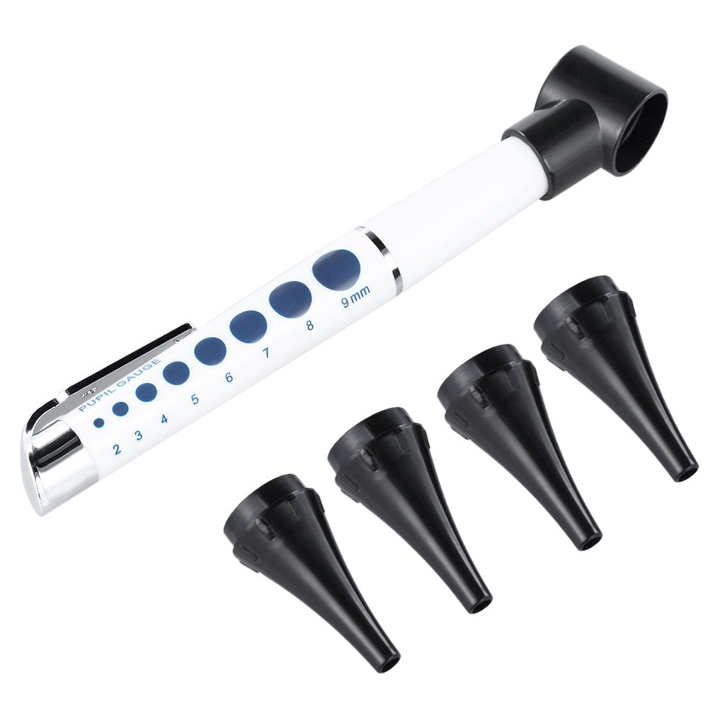Bysameyee Portable Otoscope - Handheld Ear Care Tool with 4 Tips for Doctors, Nurses, Students - Damaged Box