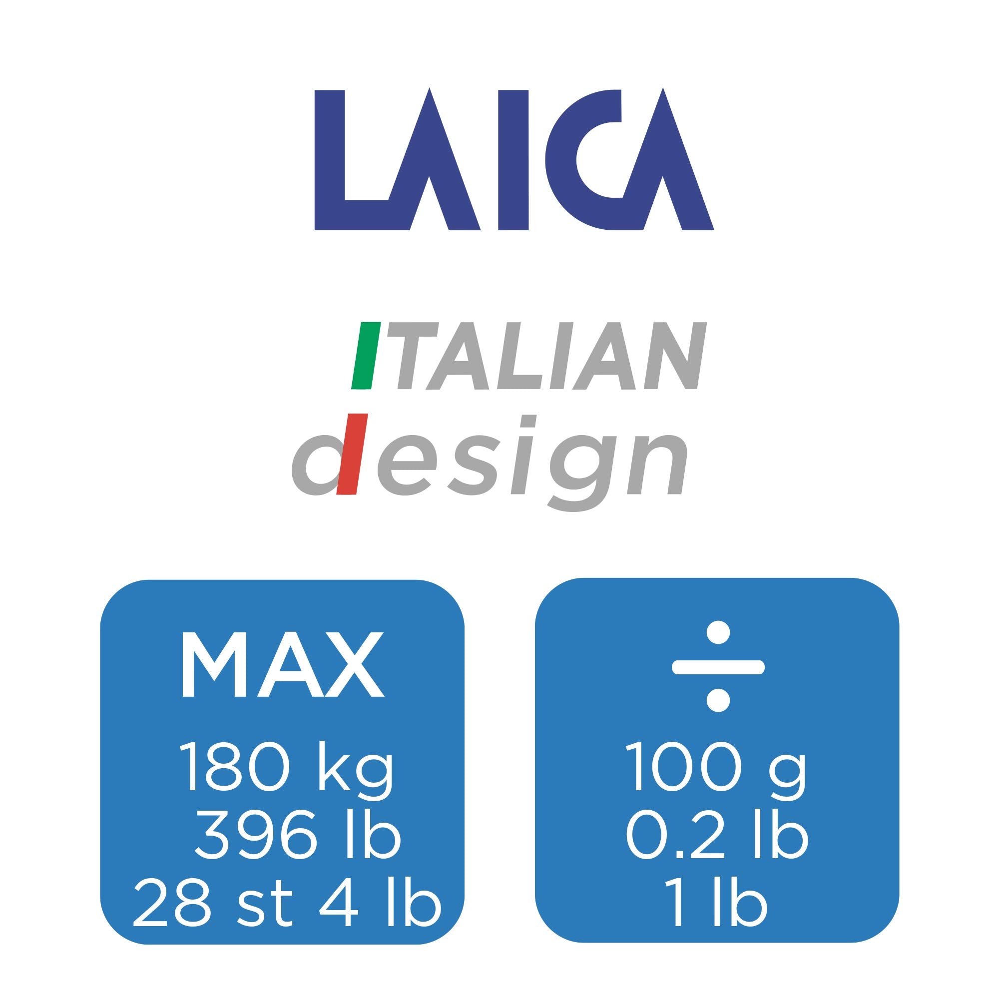 Laica Electronic Personal Scale - Square Wooden Design, LCD Display, 303mm, Health & Wellbeing - Damaged Box