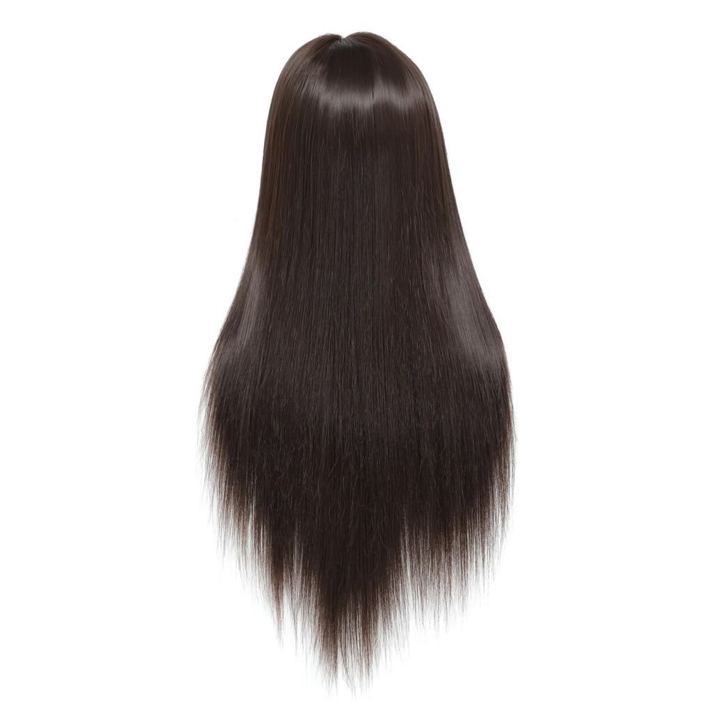 Hairdressing Training Head 26-28 Inch Synthetic Fibre Cosmetology Mannequin with Clamp for Braiding Styling - Damaged Box