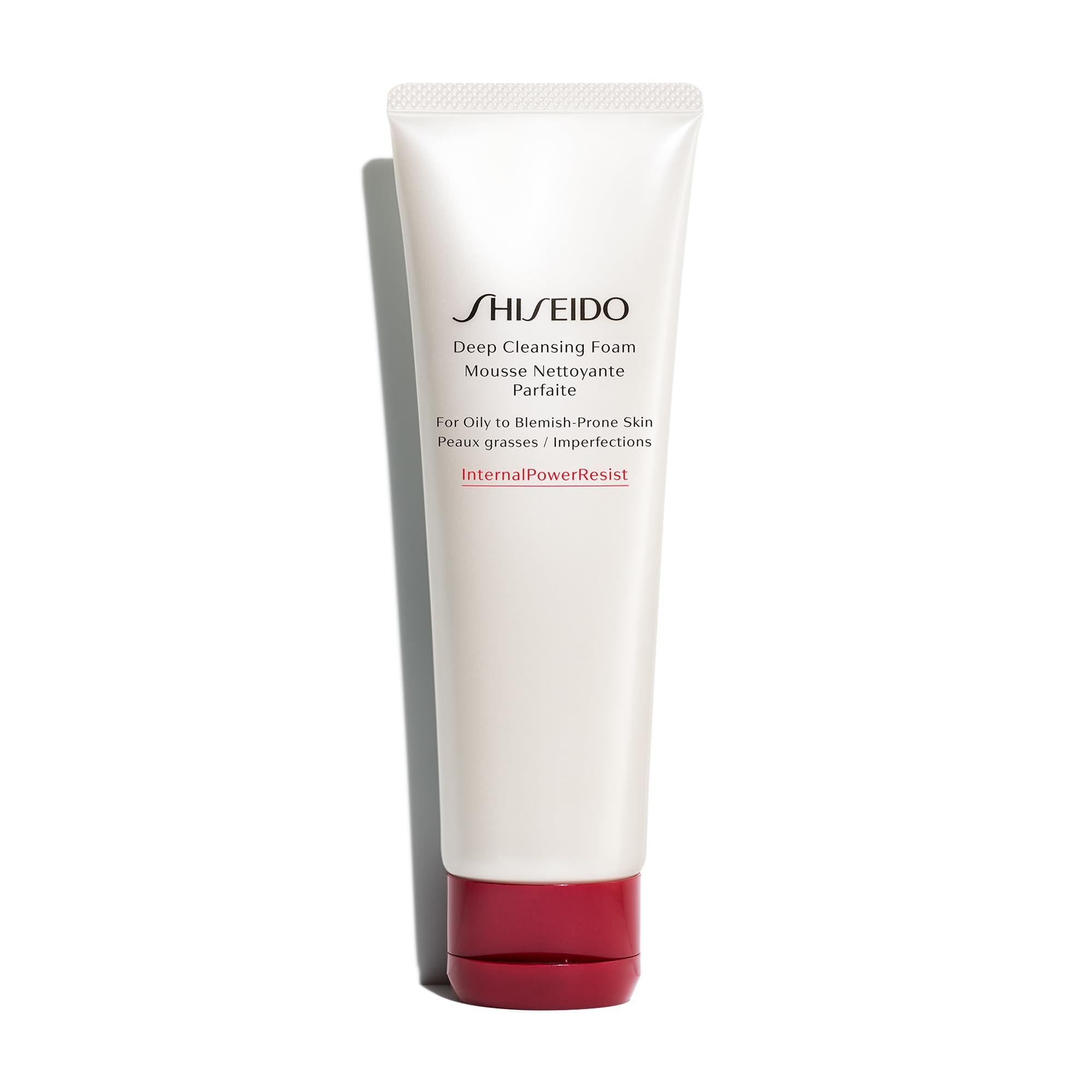 Shiseido InternalPowerResist Deep Cleansing Foam 125ml - Clarifying Face Wash for Oily and Blemish-Prone Skin - Japanese Skincare Cleanser - Damaged Box