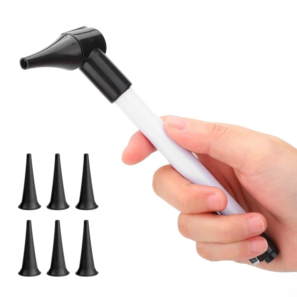 Bysameyee Portable Otoscope - Handheld Ear Care Tool with 4 Tips for Doctors, Nurses, Students - Damaged Box