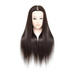 Hairdressing Training Head 26-28 Inch Synthetic Fibre Cosmetology Mannequin with Clamp for Braiding Styling - Damaged Box