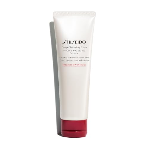 Shiseido InternalPowerResist Deep Cleansing Foam 125ml - Clarifying Face Wash for Oily and Blemish-Prone Skin - Japanese Skincare Cleanser - Damaged Box