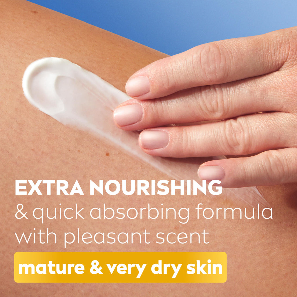 NIVEA Q10 60+ Mature Skin Body Lotion 400ml — Firming Cream with Argan Oil — 72H Moisturising for Ageing Skin