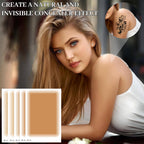 Prreal Tattoo Cover Up Patch - 8 Pcs Waterproof Invisible Body Concealer Sticker - Light Skin Tone - Damaged Box
