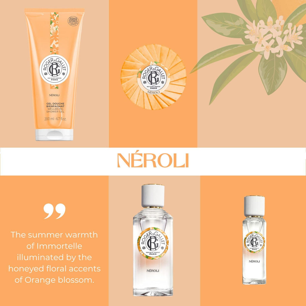 Roger & Gallet Néroli Soap 100g - Fragrant Bar Soap for Body & Hands