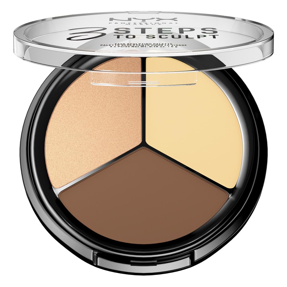 3 Steps To Sculpt Face Sculpting Palette Light Contour Highlight Illuminate
