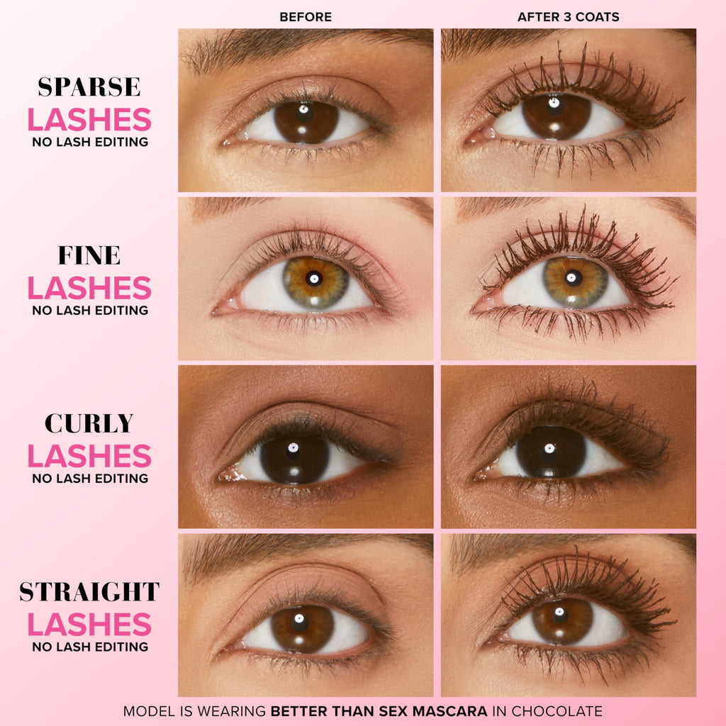 Too Faced Better Than Sex Volumising Mascara | Dramatic Volume + Length, 8ml - Damaged Box