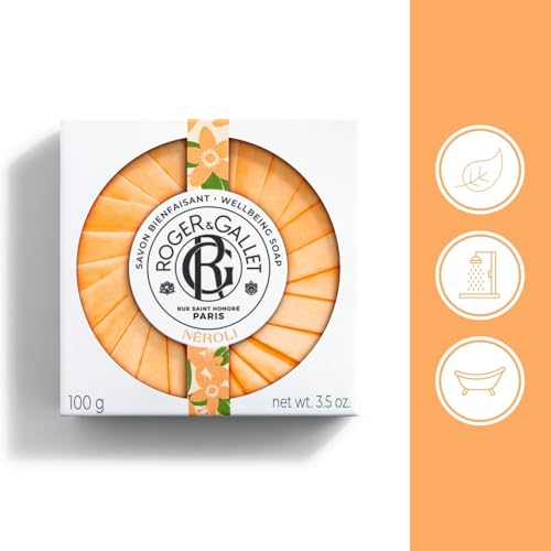 Roger & Gallet Néroli Soap 100g - Fragrant Bar Soap for Body & Hands