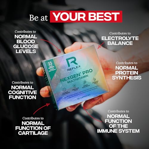 Reflex Nutrition Nexgen Pro Multivitamin & Mineral - 90 Capsules for Immune Support, Vitamin D Magnesium C Zinc - BBE 01/2028
