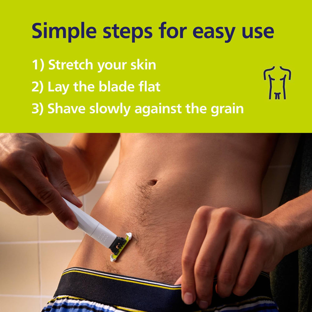 Philips OneBlade Intimate QP1924/30 Pubic Groomer - Trim & Shave, Extra Skin Protection, Close & Comfortable - Damaged Box
