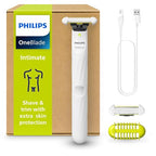 Philips OneBlade Intimate QP1924/30 Pubic Groomer - Trim & Shave, Extra Skin Protection, Close & Comfortable - Damaged Box