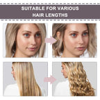 French Wave Curling Iron Crimper 32mm - Double Barrel Hair Waver Wand - Pink Deep Crimpers for Mermaid Beach Hair - Like New