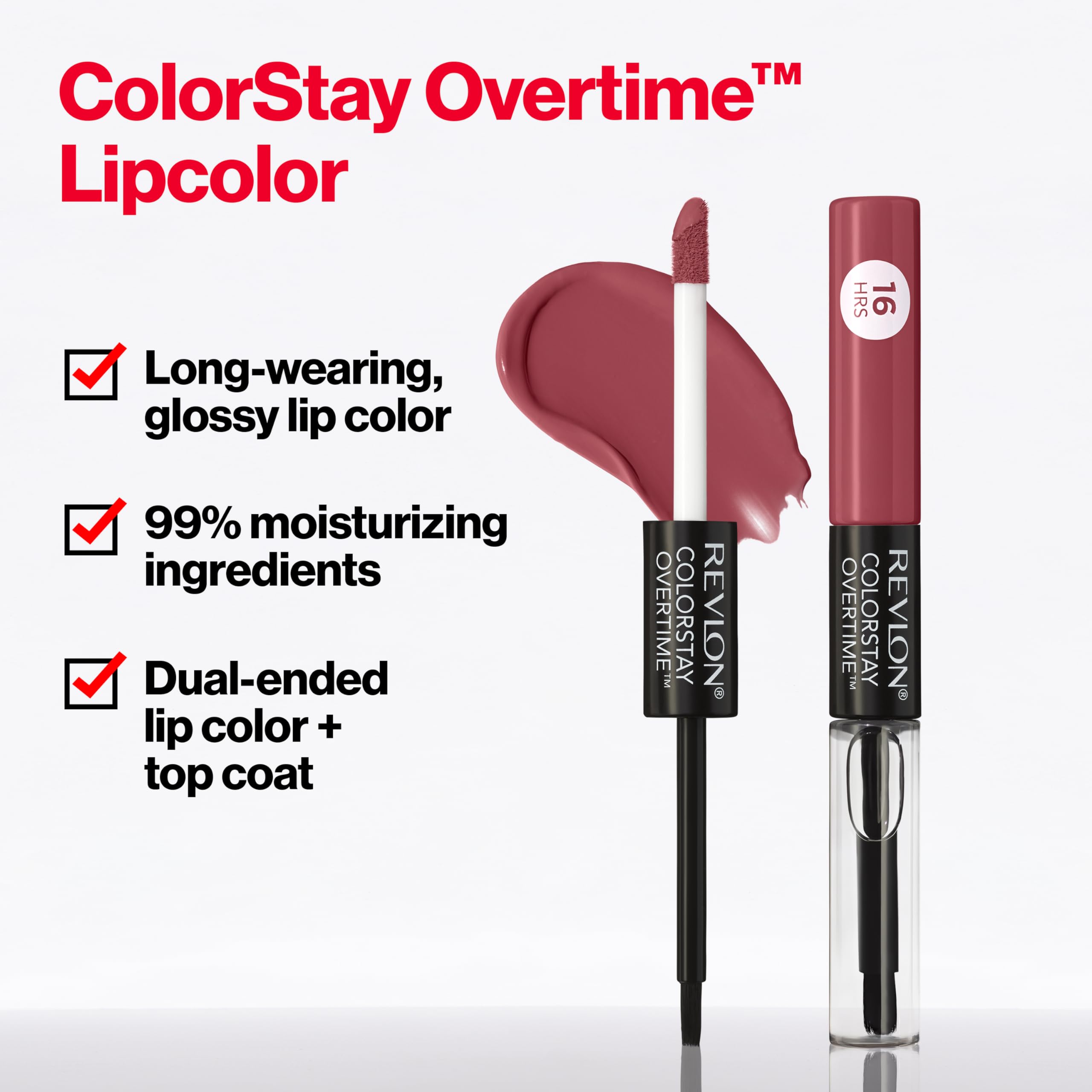 Revlon Colorstay Overtime Lipcolor - Keep Blushing - Long Lasting Lipstick - Damaged Box