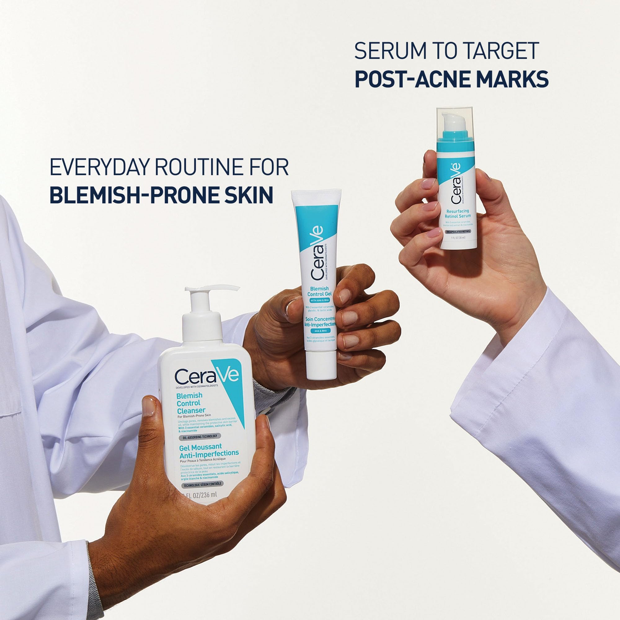 CeraVe Blemish Control Gel Moisturiser With 2% Salicylic Acid, Niacinamide, & 3 Essential Ceramides, Blemish-Prone Skin, Dermatologist Developed, 40ml - Damaged Box