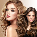 French Wave Curling Iron Crimper 32mm - Double Barrel Hair Waver Wand - Pink Deep Crimpers for Mermaid Beach Hair - Like New
