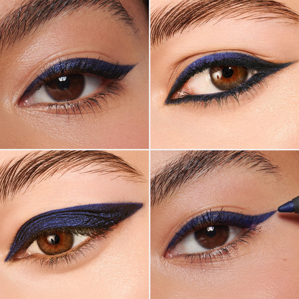 Wonderskin 1440 Longwear Eyeliner Pencil - Waterproof, Sharpenable, Smudge-Proof, Blueberry Blue Purple - Damaged Box