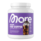 More Protein Iced Coffee S'Mores 500g - 20 Servings Protein Powder with Instant Coffee - Low Sugar & Fat - BBE 01/2027