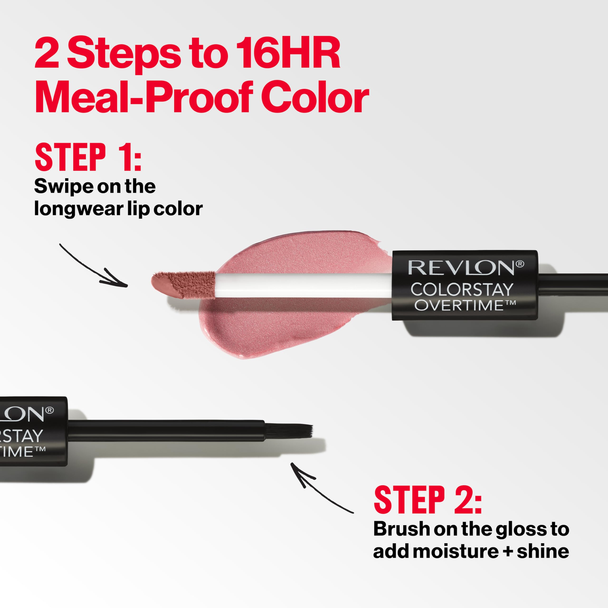 Revlon Colorstay Overtime Lipcolor - Keep Blushing - Long Lasting Lipstick - Damaged Box
