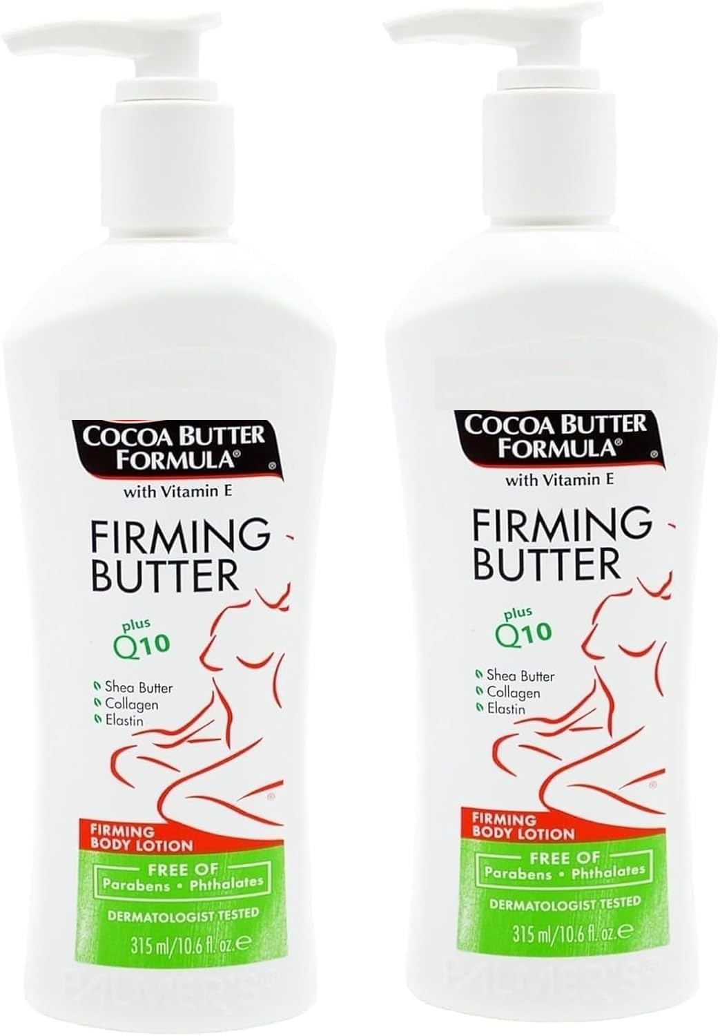 Firming Lotion 2 Pack Spatula Vitamin E Q10 Shea Hydrating Skin Moisturiser