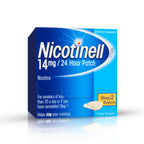 Nicotinell 14mg Nicotine Patches - 7 Patches, 24h Craving Control, Step 2 Moderate Smokers Stop Smoking Aid - BBE 07/2028