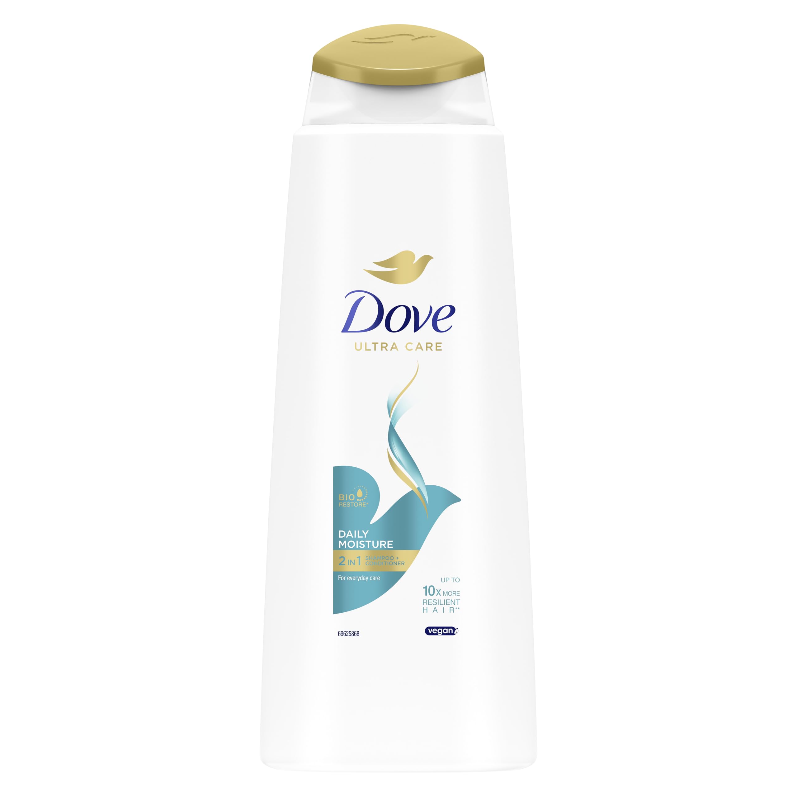Dove Nutritive Solutions Daily Moisture 2-in-1 Shampoo & Conditioner 400ml for Dry Damaged Hair - Damaged Box