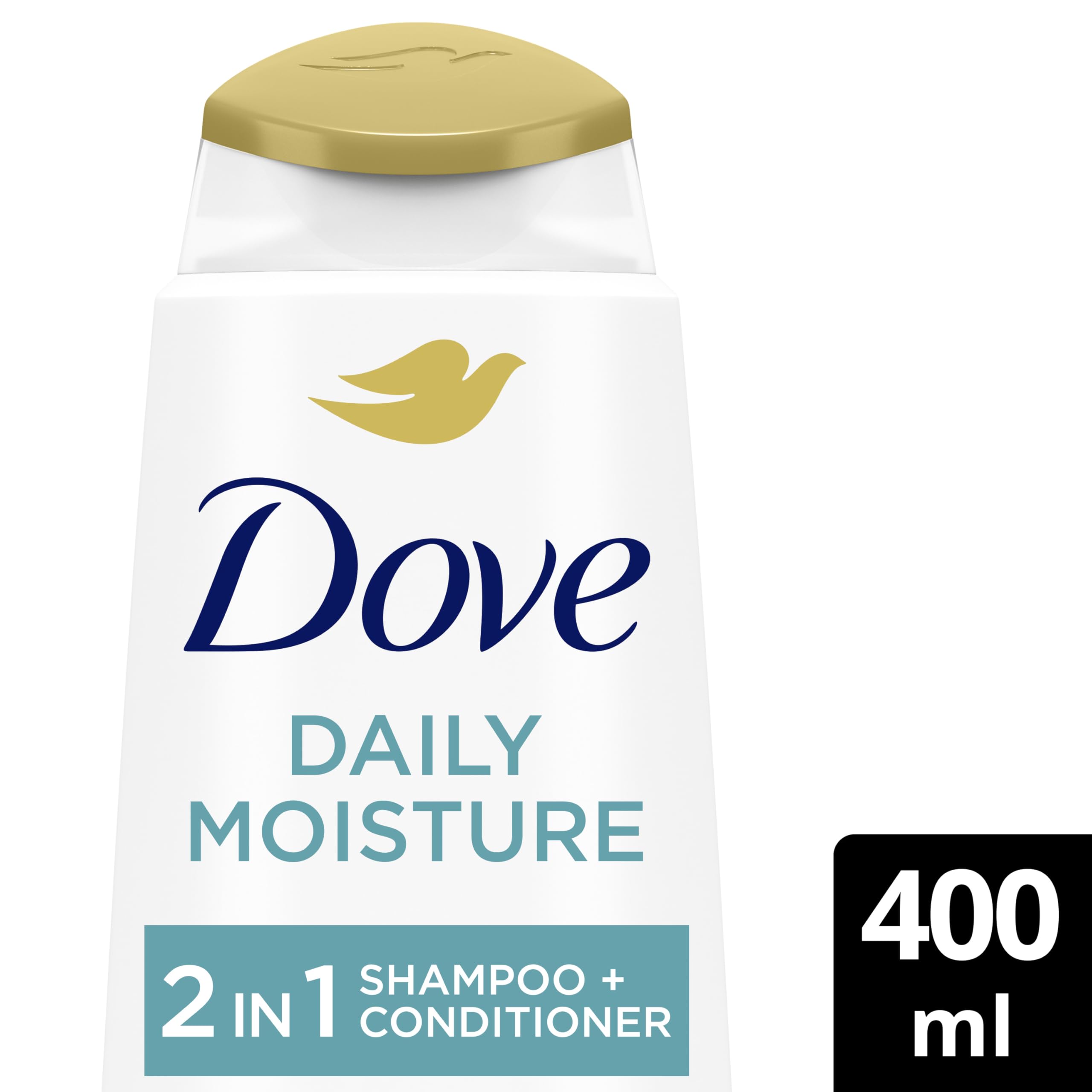 Dove Nutritive Solutions Daily Moisture 2-in-1 Shampoo & Conditioner 400ml for Dry Damaged Hair - Damaged Box